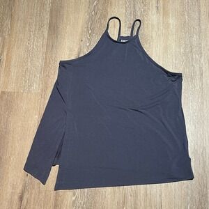 Athleta Asymmetrical Tank Top Sleeveless Gray Casual Athletic Women's Medium EUC
